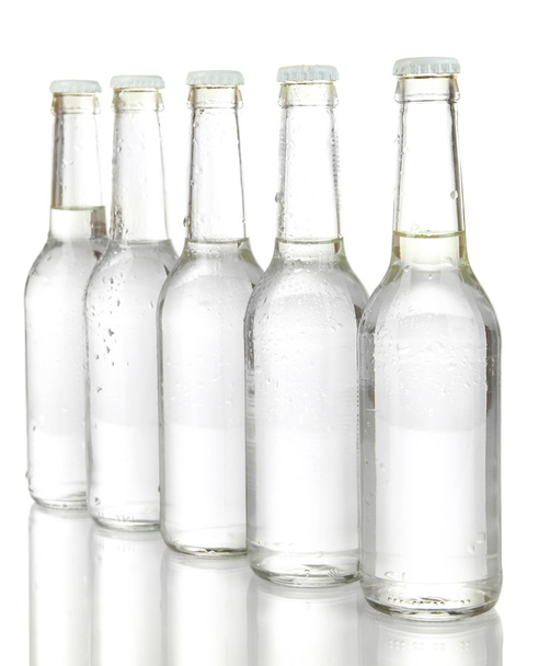 Water bottles isolated on white - Foto, Imagem