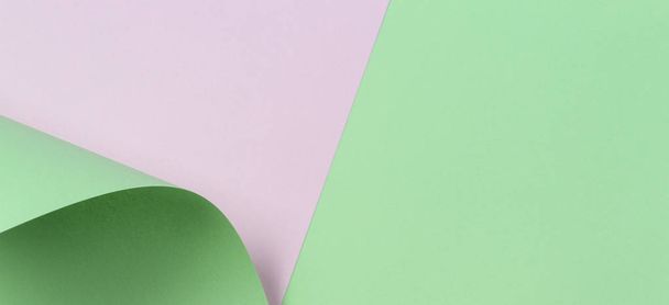 Forma geométrica abstracta pastel verde y blanco fondo de papel de color
 - Foto, Imagen
