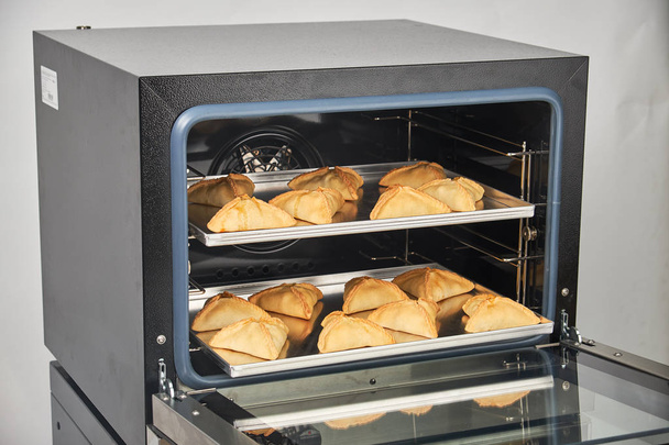 Industriële convectie oven voor catering. Professionele keuken apparatuur - Foto, afbeelding