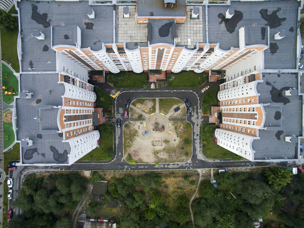 children yard, view from above - Foto, imagen