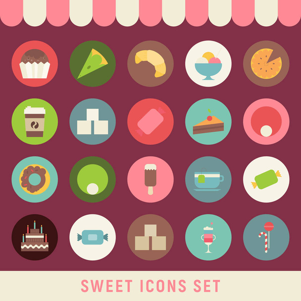 Sweet Icons - Vector, imagen
