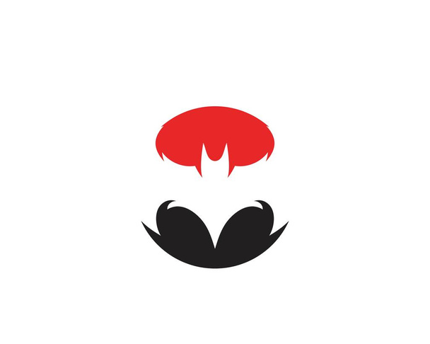  Yarasa logosu ve sembol şablonu - Vektör, Görsel