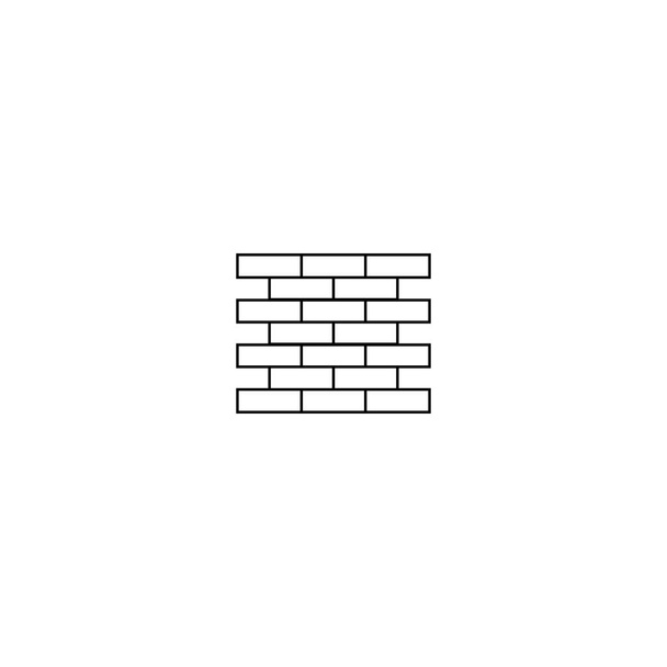 Icône de brique - lignes minces
 - Vecteur, image