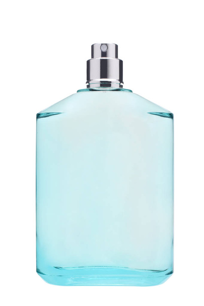 Parfüm palack elszigetelt fehér alapon nyírás elérési út - Fotó, kép