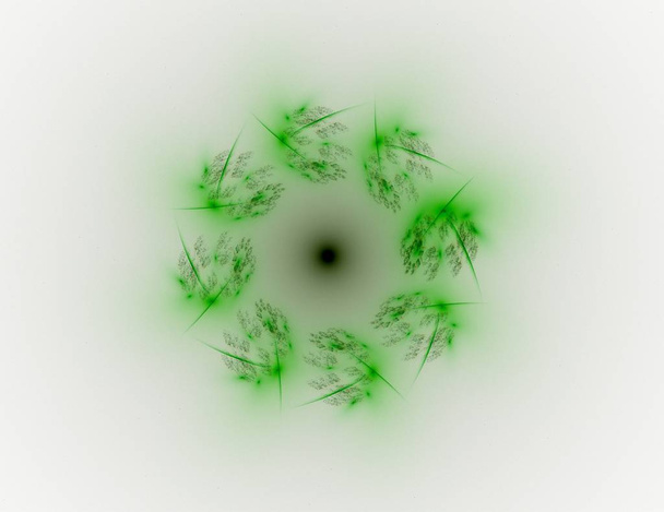 Αφηρημένα φόντο fractal - εικόνας που δημιουργούνται με υπολογιστή. Ψηφιακή τέχνη. Συγκλίνουν προς το κέντρο των κύκλων. - Φωτογραφία, εικόνα