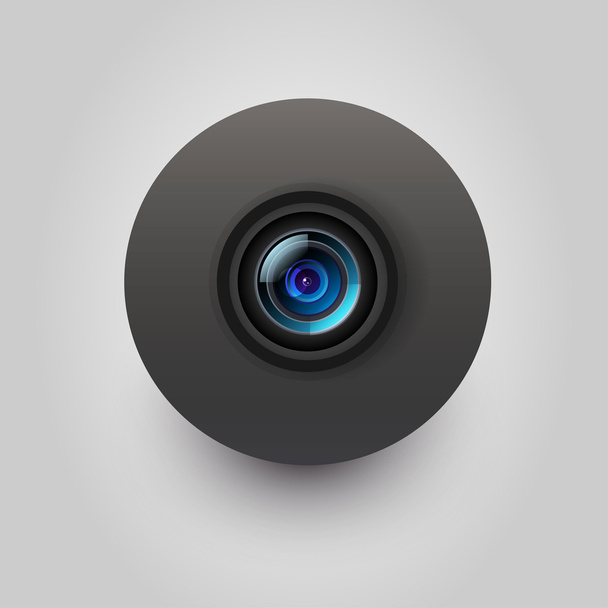 kullanıcı arabirimi kamera lens simgesi - Vektör, Görsel