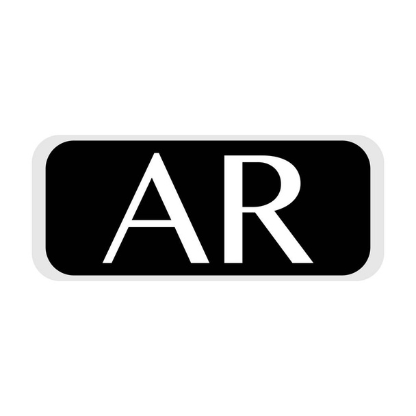 Virtual reality bril met abreviation op het - Vector, afbeelding