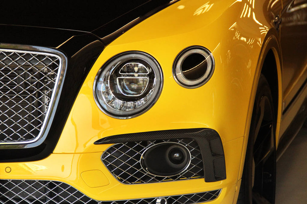 Part of a yellow car close up - Photo, image