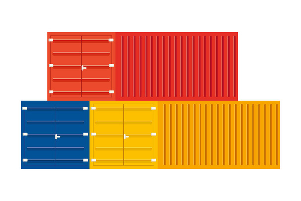 ikona nákladových kontejnerů - Vektor, obrázek