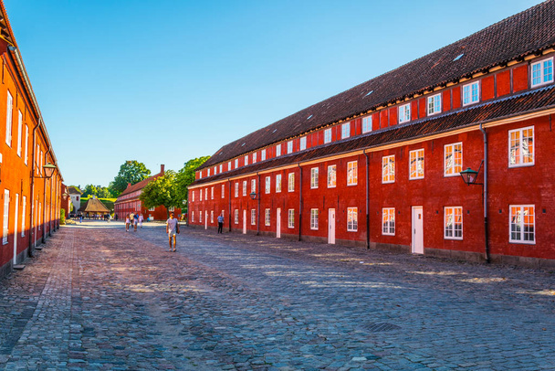 View of buildings of the Kastellet citadel in Copenhagen, Denmark. - Fotó, kép
