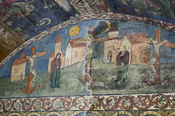 madera interior iglesia cristianaahşap Hıristiyan kilise iç - Fotoğraf, Görsel