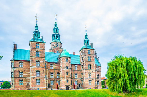 Rosenborg Slot castle in the Danish capital Copenhagen. - 写真・画像