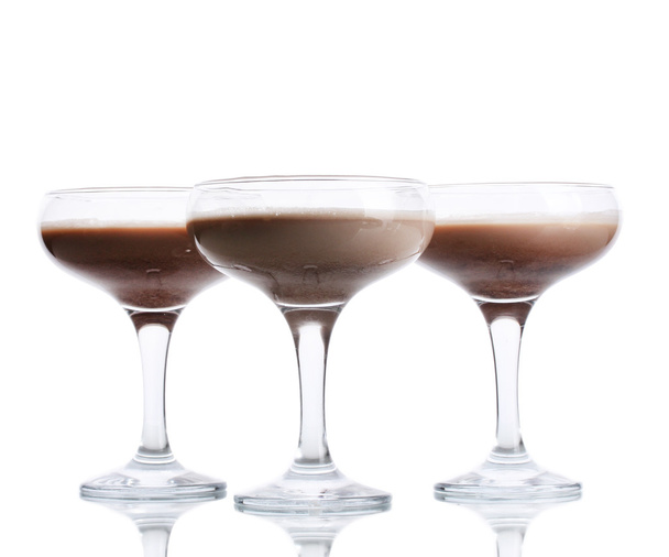 Cream cocktails isolated on white - Foto, immagini