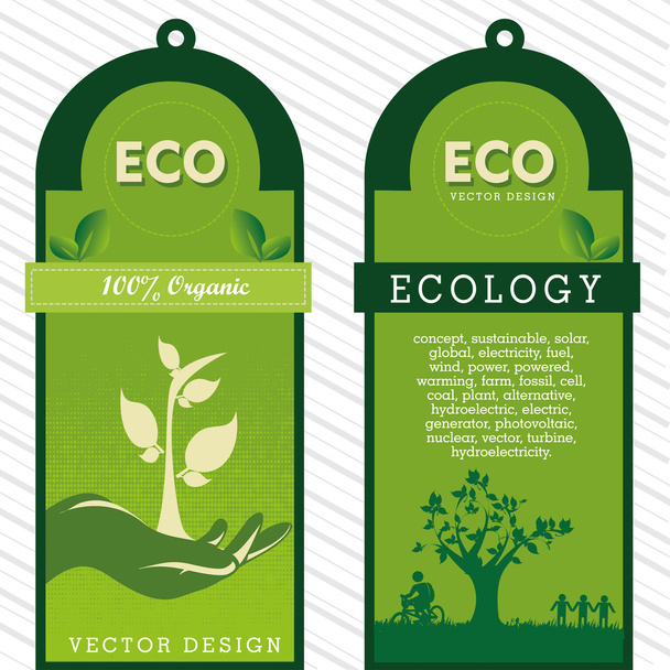 Eco štítky - Vektor, obrázek