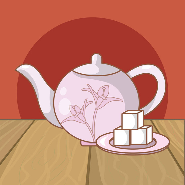 hot drink cartoon - Vector, Image