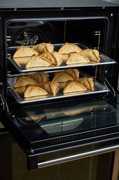 Industriële convectie oven voor catering. Professionele keuken apparatuur - Foto, afbeelding