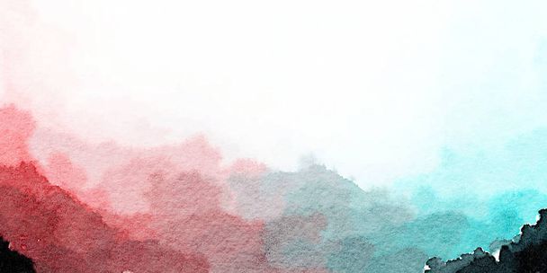 Renkli suluboya el boyaması resim illüstrasyon closeup : soyut sanat arka plan (Yüksek çözünürlüklü 2d Cg illüstrasyon) - Fotoğraf, Görsel