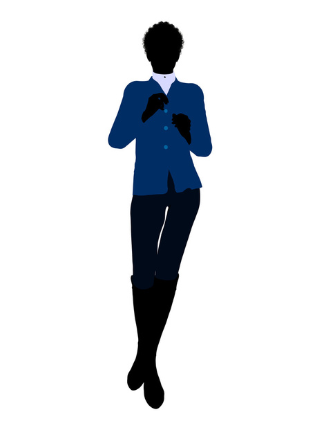 African American Female Business Illustration Si - Photo, Image