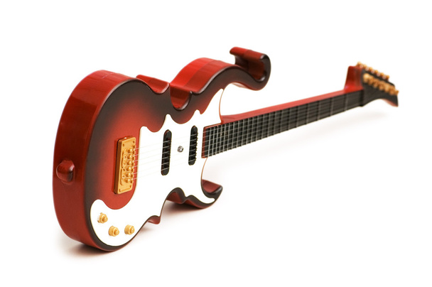 Рок-гитара на белом
 - Фото, изображение