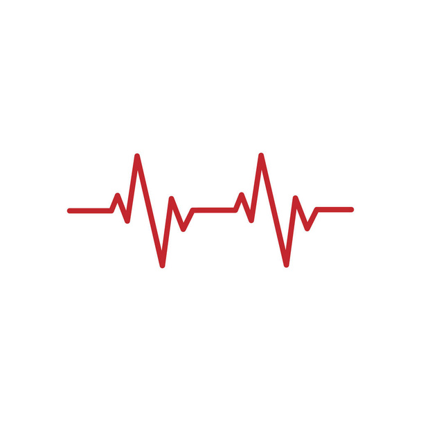 Heartbeat pulsní linie vektor zdraví lékařský koncept pro grafický design, logo, webové stránky, sociální média, mobilní aplikace, ui ilustrace - Vektor, obrázek