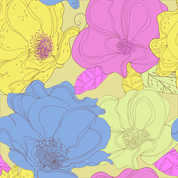 Floral texture - Vector, Imagen