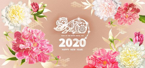 2020 Year of the RAT - Vector, Image
