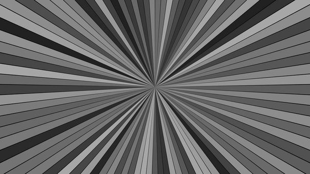 Grey abstract hypnotic ray burst stripe background - vector illustration - Vector, Image