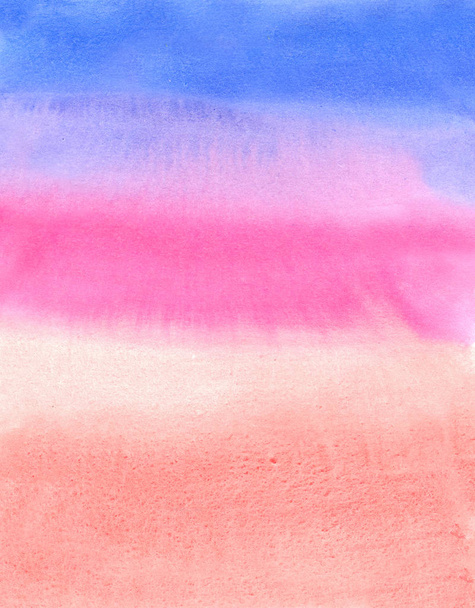 Bright ombre watercolor backgound. Hand draw illustration water colour - Фото, зображення