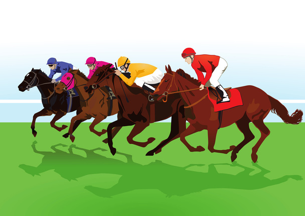 Racehorses - Vektor, obrázek
