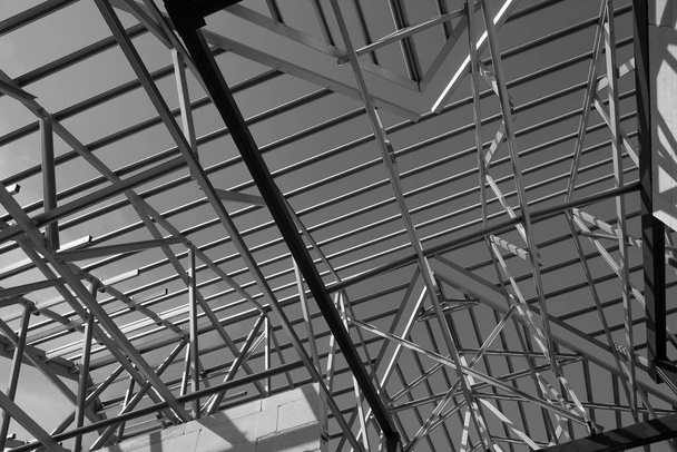Structure du cadre de toit en acier
. - Photo, image