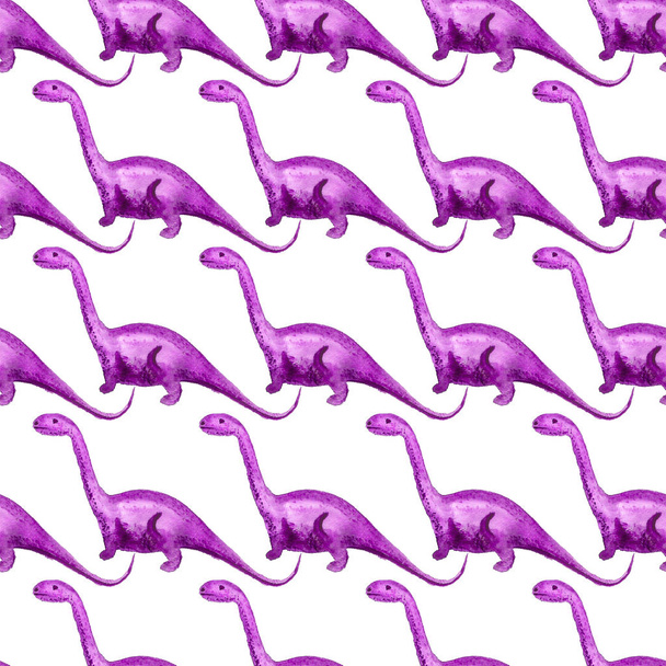 Seamless pattern with dinosaurs - Фото, изображение