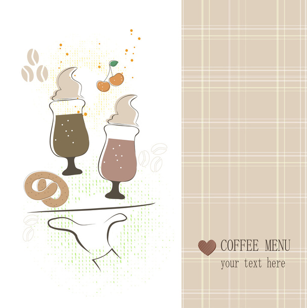 Coffee menu - Vecteur, image