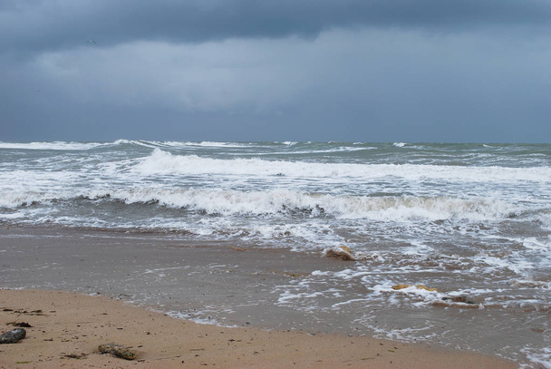 Orkan an der Küste - Foto, Bild