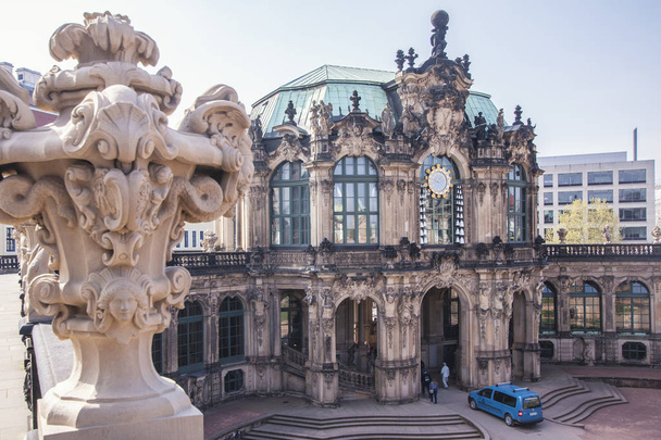 Dresden, Germany, April 24, 2019 - View of the Zwinger - Zdjęcie, obraz