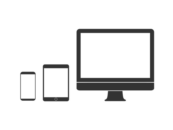 Set di icone dei dispositivi elettronici. Illustrazione vettoriale, design piatto
. - Vettoriali, immagini