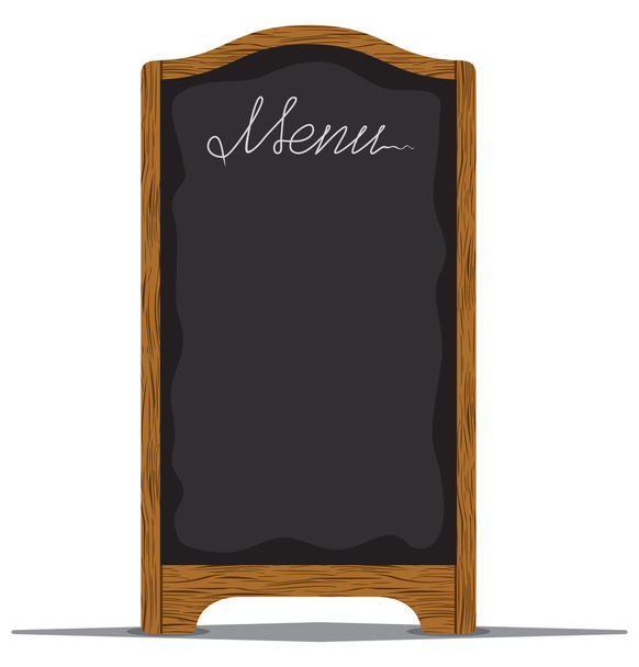 menu płyty poza restauracji lub kawiarni - Wektor, obraz