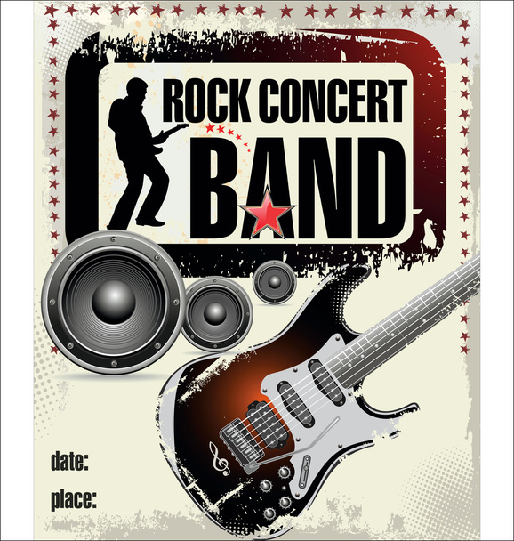 Rock concert background - Vektor, kép