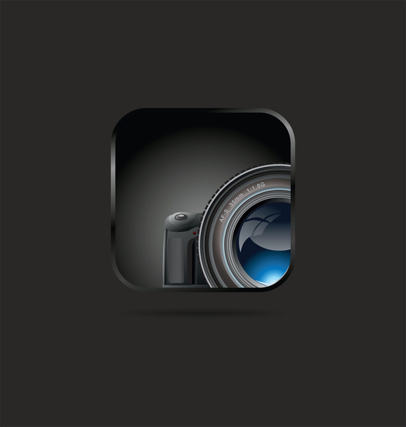 Camera lens icon - Vector, imagen