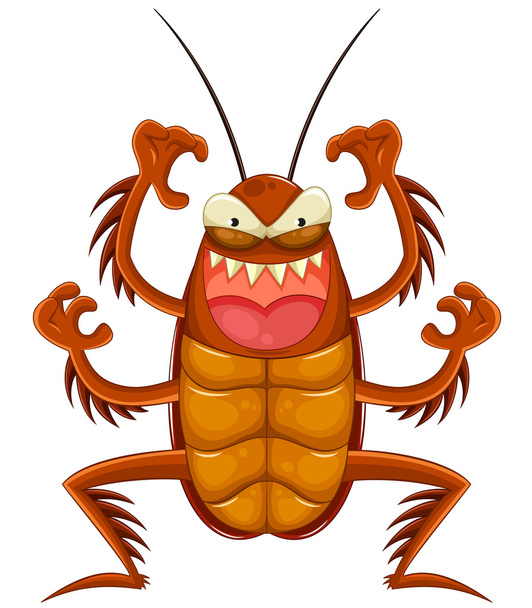 Cartoon kakkerlak - Vector, afbeelding