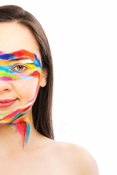 arte emotivo ritratto bellezza moda modella ragazza colorato faccia p
 - Foto, immagini