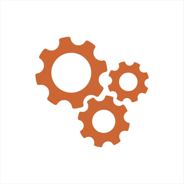 gear and settings vector icon - Vector, Image
