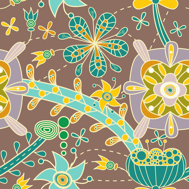Floral texture - Vector, Image
