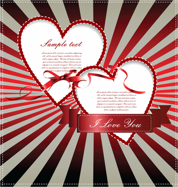 Love and Valentines background - Vektor, Bild