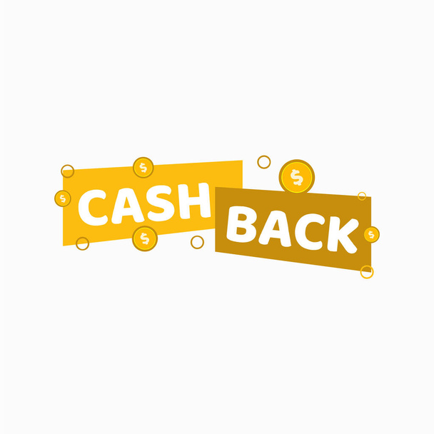 Cash back Label Vector Template Design Illustration - Vektor, Bild