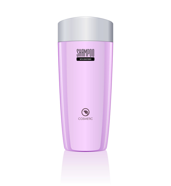 Pink Violet Orange Bottle of Shampoo. Vector EPS10 - Διάνυσμα, εικόνα