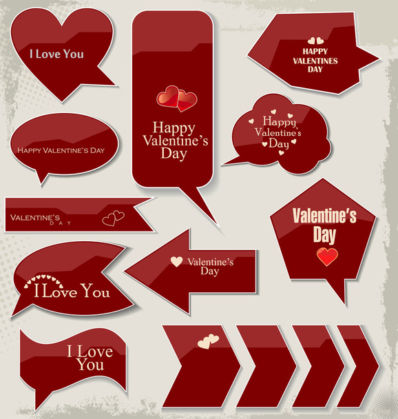 Love and Valentines background - Vetor, Imagem