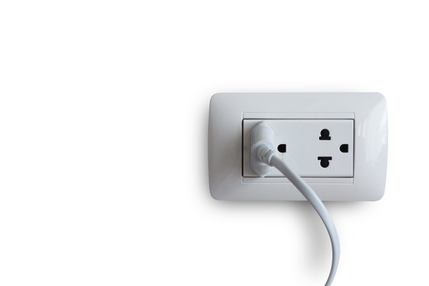 Plug isolated on white background. - Photo, Image