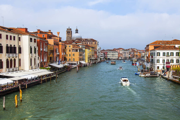Venice, Italy, on April 25, 2019. View of Canal Grande.  - Fotó, kép