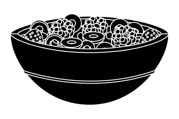вкусная карикатура на еду
 - Вектор,изображение