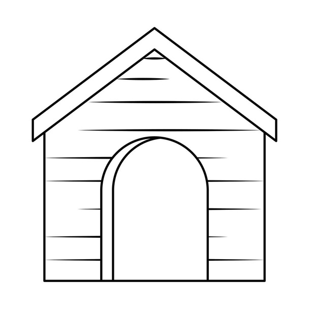дерев'яна іконка домашнього улюбленця
 - Вектор, зображення